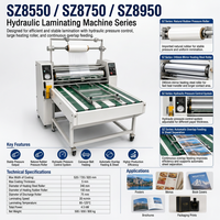 Laminateur de film papier intelligent haute performance 20 m/min, machine de laminage hydraulique 520 mm
