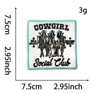 Toppe Ricamate Personalizzate in Tessuto, Piccole <span class=keywords><strong>e</strong></span> Assortite, con Tema '<span class=keywords><strong>Non</strong></span> è Facile Essere una Cowgirl', Toppe da Tasca per Cappelli <span class=keywords><strong>e</strong></span> Distintivi per Cappellini - Product Image 2
