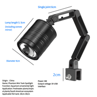 Paling Populer Aquarium Phantom Mini robot lengan tangki ikan tanaman air kecerahan tinggi lensa fokus LED Aksesori lampu