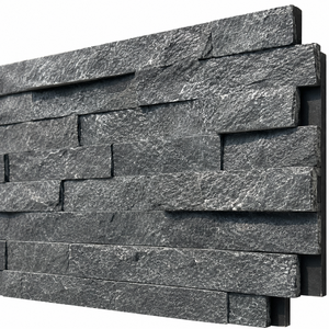 Black Quartzite Slate Flag Slab Exterior Wall Cladding Split Surface Contemporary Design Durable AntAcid Resistance - Product Image 3