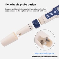 Stylo de test de qualité de l'eau 5 en 1, TDS/EC/PH, mesureur de salinité, haute précision, laboratoire, aquaculture, testeur d'eau potable