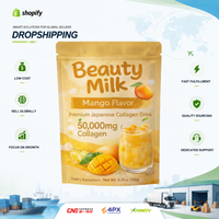 Listo para Enviar, Dropshipping, Bebida de Colágeno Premium en Polvo de 180g, Leche de Belleza con Mango, Péptidos Japoneses, Apoyo para la Salud de la Piel