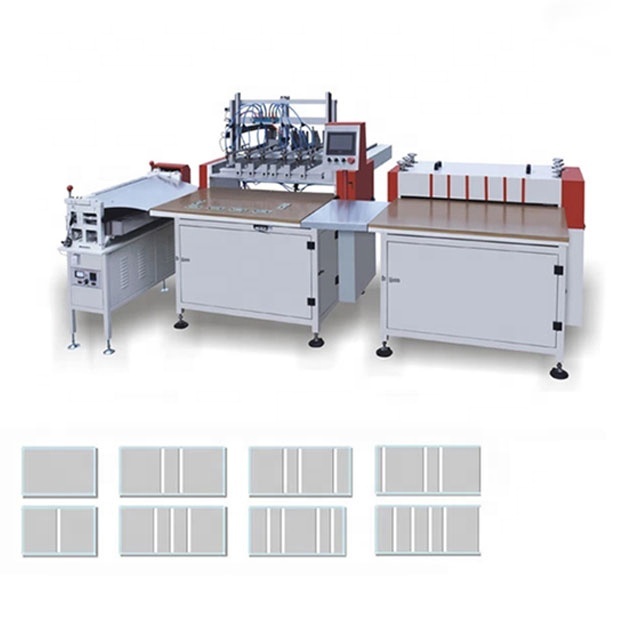Hardcover Book Cover Making Machine Double Station Book Case Paper Box Cover 4 Sides Folder Edge Folding Forming Machine