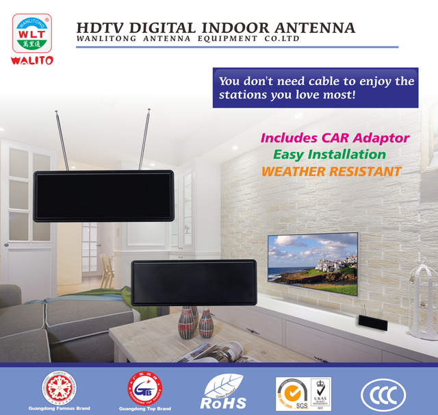 OEM UHD-3976 High-Gain Digital Amplifier HDTV DVBT2 Antenna Strong Freeview Signal Reception Booster for Indoor&outdoor Aerial