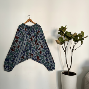 Joggers Harem Bohèmes Confortables Taille Unique pour Femme en Toile de Coton Douce et Respirante, Tenue Décontractée et Durable pour l'Hiver - Product Image 1