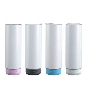 Gobelet Bluetooth 20 oz avec haut-parleur - Bouteille d'eau isotherme en acier inoxydable écologique vierge pour sublimation personnalisée avec couvercle, idéale pour les fêtes - Product Image 3