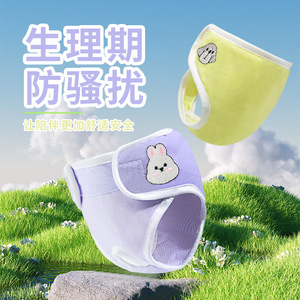 Ropa interior para mascotas, pañales de algodón para perros hembras, pantalones menstruales con protección contra fugas - Product Image 2
