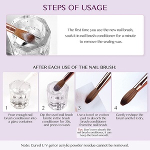 Wholesale Nail Crystal Extension <b>Pen</b> Metal Nail Carving <b>Pen</b> Suit for Nail Brush - Product Image 6