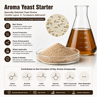 Mezcla de Levaduras para Mejorar el Sabor, Aspergillus Oryzae, Alta Tolerancia a la Sal, Salsa de Soja Moromi, Miso, 10 Mil Millones de UFC/g, Óptimo 28-38°C