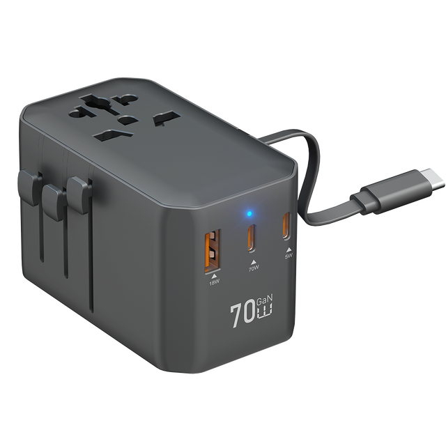 GaN70W 4 USB TYPE-C Universal Travel Wall Mounted Mobile Phone Fast Charging Travel Adapters