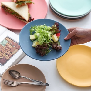 Assiette en céramique mate simple pour cuisine occidentale, usage commercial et domestique, plat de cuisson en céramique colorée, style <span class=keywords><strong>nord</strong></span>-européen - Product Image 2