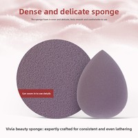 Éponges de maquillage délicates, couleur unie, Q-élastiques, lavables, en forme de goutte d'eau (Modèle) de Guangzhou pour une utilisation à sec et humide