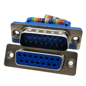 Câble plat assemblé OEM ODM 15 broches D-Sub mâle vers femelle DB15 15 pôles - Product Image 4