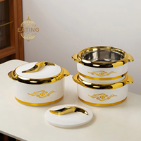 Ensemble Chauffe-Plats Isotherme Grande Capacité pour Restauration 3 Pièces 1.5L 2L 2.5L