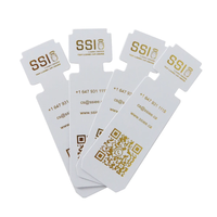 Tiras secantes de fragancia de papel de prueba de perfume comercial blanco de alta calidad con logotipo de marca personalizado