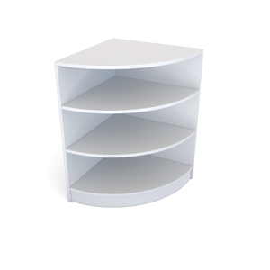 Mostrador de Caja Moderno y Duradero de Melamina MDF Blanco Personalizado para Supermercado con 3 Cerraduras - Product Image 6