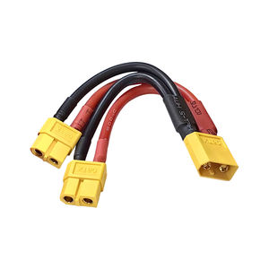 XT60 kabel ekstensi paralel puncak 60A pria/wanita, kabel ekstensi paralel arus tinggi untuk baterai LiPo ESC perlengkapan rumah tangga model RC sepeda motor - Product Image 1