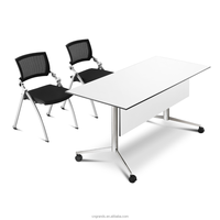 Pieds de table modernes en acier inoxydable pour poste de travail de bureau avec gestion des câbles, design durable et tendance, mobilier de bureau, bureau pour le personnel