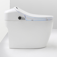 Toilettes électroniques et automatiques en céramique, 110/220V, articles de toilette intelligents, pour salle de bains, bidet électrique, siphon