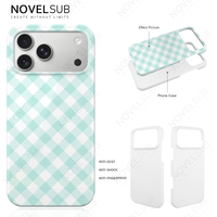 Coques de téléphone portable vierges personnalisables avec film 3D entièrement enveloppant par sublimation pour iPhone 17/17 Air/17 Pro/17 Pro Max