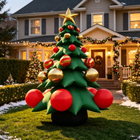 Grand arbre de Noël gonflable personnalisé |   Décoration de Noël pour la publicité extérieure des festivals