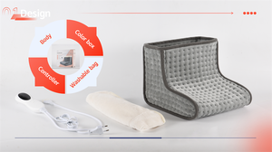 220 В, 110 В, 3 варианта контроллера, настраиваемый цвет, мягкая фланелевая Съемная моющаяся электрическая нагревательная сумка для ног с автоматическим выключением - Product Image 5