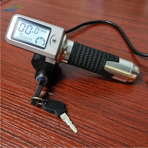 Pantalla LCD para Patinete Eléctrico, Acelerador de Manillar con Indicador de Velocidad, Voltaje y Kilometraje, 3 Velocidades, Función de Bloqueo con Llave - Product Image 2