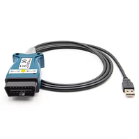 Cable de Diagnóstico OBD2 K+DCAN con Chip FTDI FT232RL, Interfaz K-LINE DCAN, con Interruptor de Botón para BM