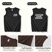 Débardeurs à impression personnalisée en vrac pour hommes gilet sans manches de compression de course