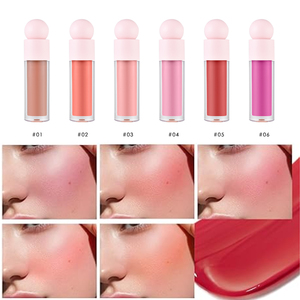 Alta calidad 6 colores belleza rubor cubierta suave alto pigmento impermeable líquido <span class=keywords><strong>maquillaje</strong></span> mujeres polvo prensado versátil <span class=keywords><strong>al</strong></span> <span class=keywords><strong>por</strong></span> <span class=keywords><strong>mayor</strong></span> - Product Image 1