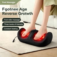 Masseur Shiatsu avec fonction minuterie et thérapie thermique, appareil de massage des pieds par pétrissage profond pour les pieds, les jambes et le dos