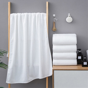 <span class=keywords><strong>Toallas</strong></span> Blancas de 70*140CM Extra Grandes 100% Algodón Toalla de Baño de Lujo para Hotel - Product Image 2