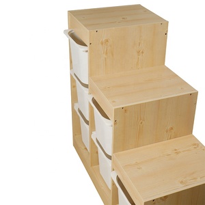 Enfants enfants en bois 6 étagère cube <span class=keywords><strong>jouet</strong></span> <span class=keywords><strong>meuble</strong></span> de <span class=keywords><strong>rangement</strong></span> <span class=keywords><strong>avec</strong></span> plastiques bacs - Product Image 3