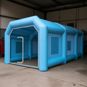Cabine de peinture gonflable 39,3x16,4x13,1 pieds pour la réparation et la peinture automobile - Product Image 2