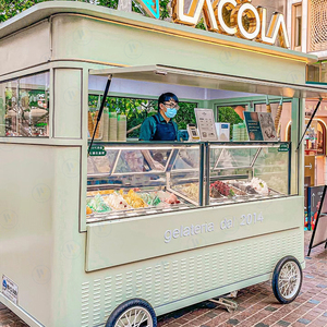 รถขายกาแฟขนาดเล็ก รถขายของที่ระลึกในห้างสรรพสินค้า รถขายอาหารอเนกประสงค์ รถขายชานมและเบียร์ขนาดเล็กสำหรับขายริมทาง - Product Image 3