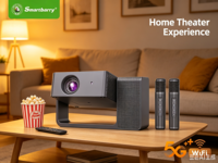 Nouveau produit HT30 Home Theater Android 13 2K HD Projecteur 3D avec double microphone intégré Karaoké Portable pour la famille