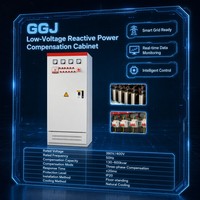 Panneau PFC basse tension professionnel série GGJ 400V pour intérieur, 60kvar-420kvar, avec protections multiples pour l'automatisation des bâtiments
