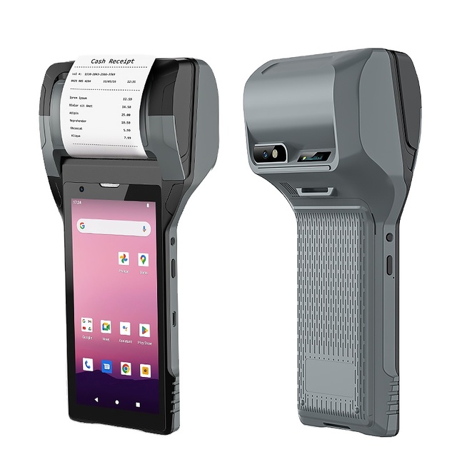 Newly Hot Selling 4GB RAM 128GB ROM Mobile Android 12.0 Handheld Data Collector POS Printer PDA Terminal for Electricity Bill