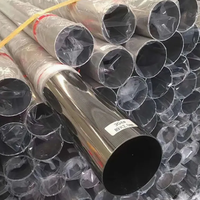 Tube rond en acier inoxydable 314, diamètre 3 pouces, finition satinée brossée, tuyau métallique pour rampe architecturale