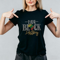 Transfert thermocollant personnalisé pour vêtements et t-shirts, motif strass Juneteenth Day