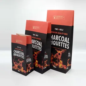 Bolsas de carbón de 3 capas para manualidades, embalaje personalizado de 5kg, 10kg, 20kg, 25kg, 50kg, para cemento, barbacoa, madera dura