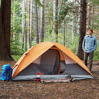 Tente de randonnée ultralégère quatre saisons à double paroi, imperméable >3000 mm, pour le trekking, le vélo, le camping, 1-2 personnes