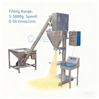 Machine de remplissage et d'emballage semi-automatique pour poudres sèches avec convoyeur à vis / Machine de remplissage et d'emballage manuelle avec vis sans fin
