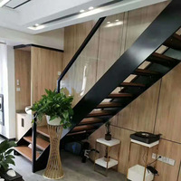 Escalier Colimaçon Central Intérieur Moderne, Durable et Sûr avec Rampe en Acier Inoxydable pour Mezzanine, Maison, Duplex, Villa, Appartement