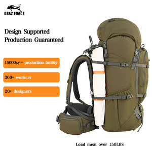 Sac à dos de chasse Gbaz Force 85L Ranger Green imperméable avec support pour arc pour les sports de plein air et la randonnée - Product Image 3