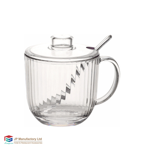 طقم برطمانات بلاستيك من البولي كربونات مع أغطية وملعقة <span class=keywords><strong>3</strong></span> مع صينية - Product Image 2