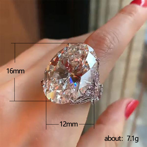 Anello Grande con Design a Farfalla Ovale, Anello Semplice da Dito per Donne - Product Image 3