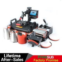 Presse à chaud multifonctionnelle Freesub 8 en 1 pour sublimation, t-shirts, tasses, chapeaux/casquettes