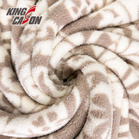 Kinacason Nouveau Design Direct Usine pour Tissu Sherpa Double Face à Imprimé Floral Vintage pour Vêtements et Confections Commandes en Gros