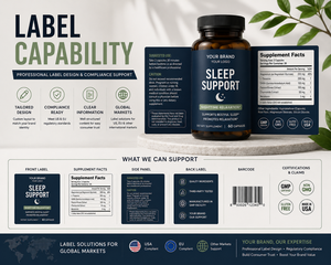 Capsules de glycinate de magnésium, vitamine B6, <span class=keywords><strong>L</strong></span>-théanine, complément naturel pour la relaxation et le sommeil, étiquette privée OEM - Product Image 2